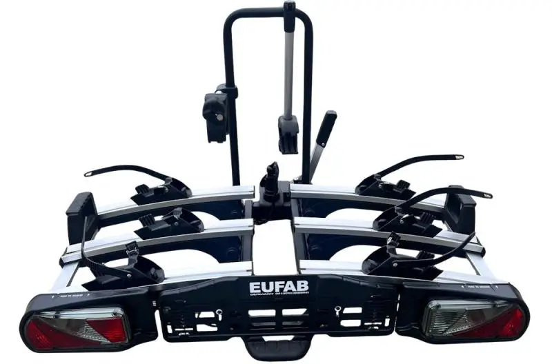 Fahrradträger für Anhängerkupplung, 3 Fahrräder oder 2 E-Bikes, abklappbar